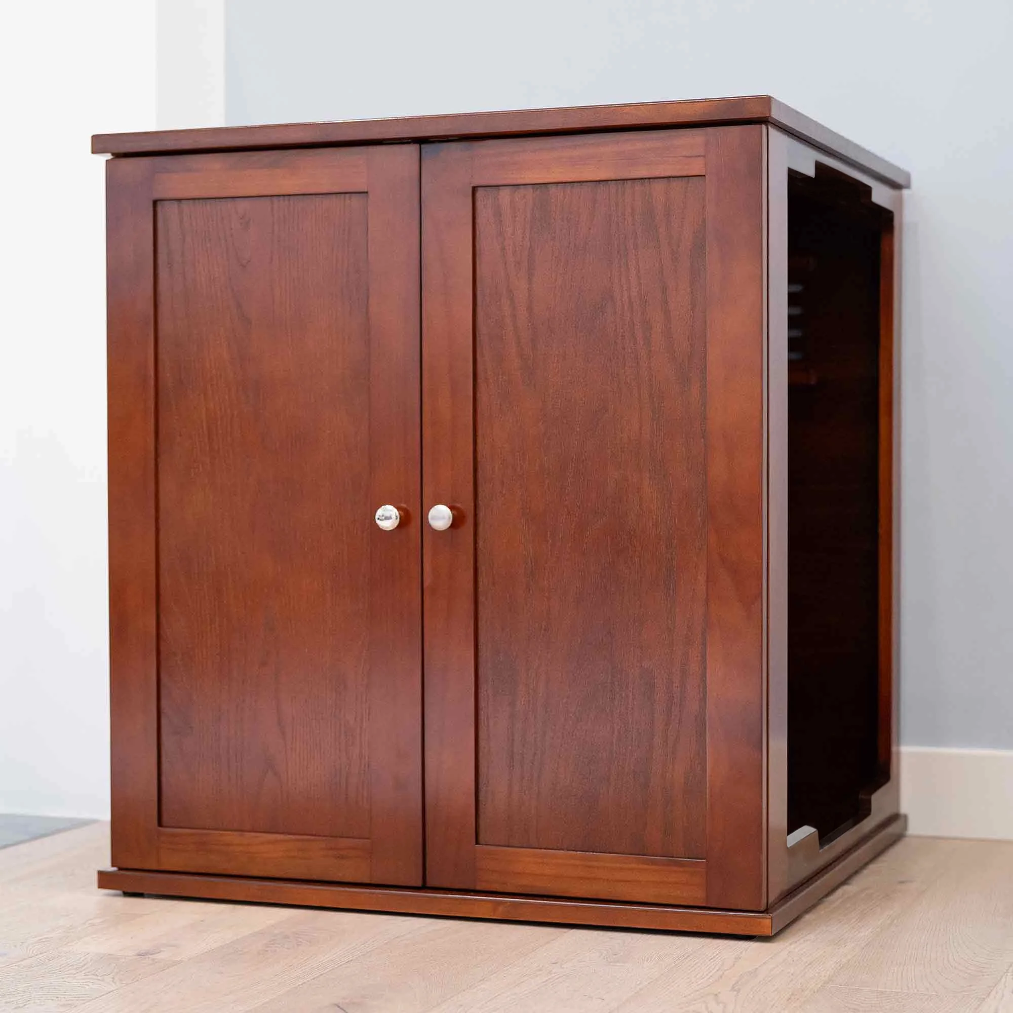 Refined Self Cleaning Litter Box - Mahogany Modern