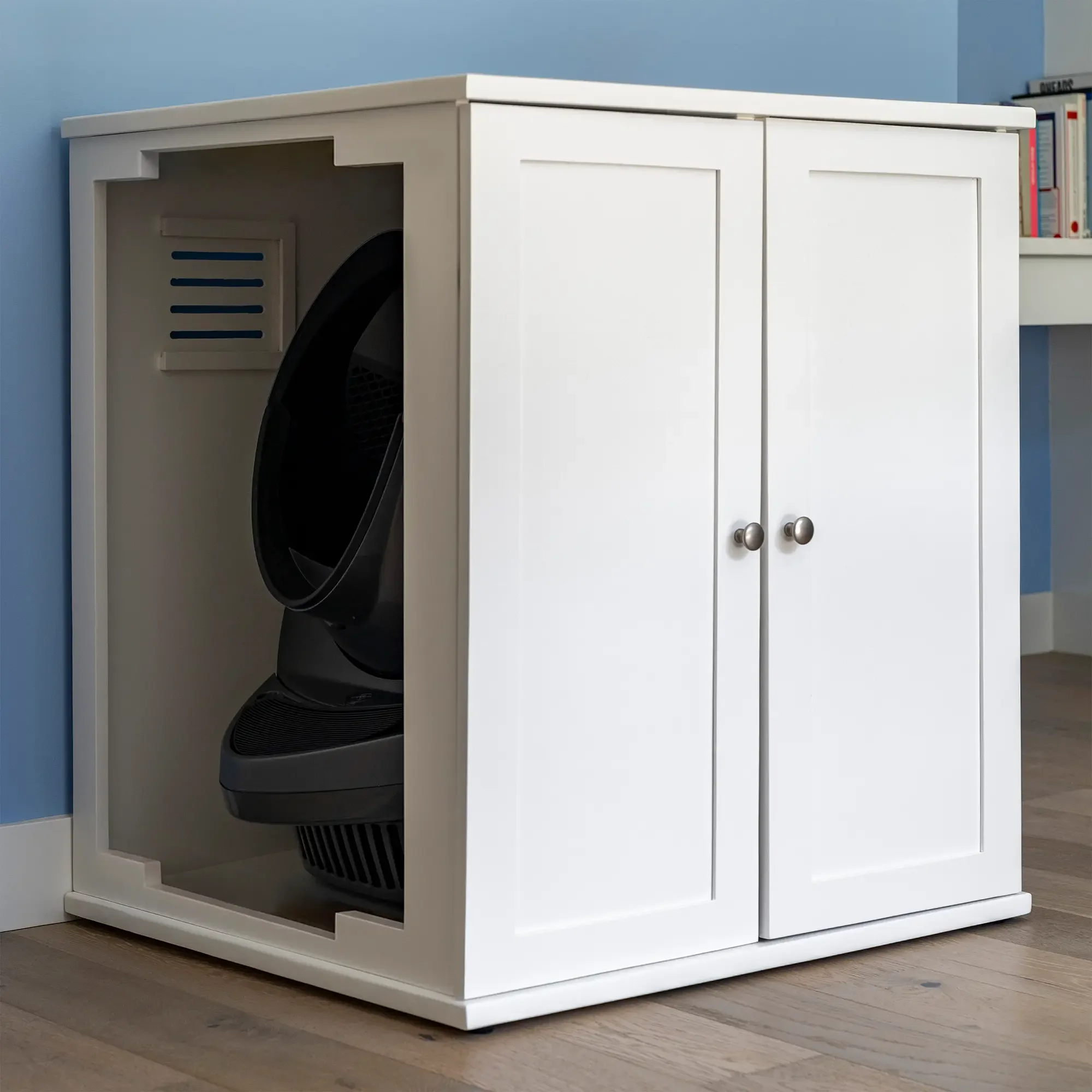 Refined Self Cleaning Litter Box - White